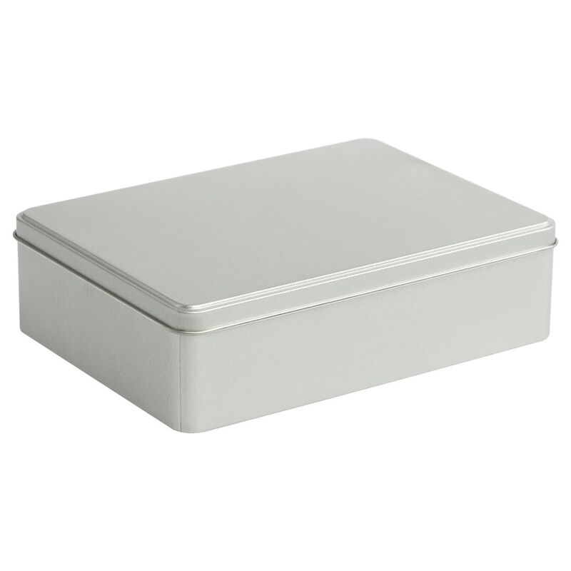 Коробка Pragmax L, прямоугольная, серебристая арт.6777