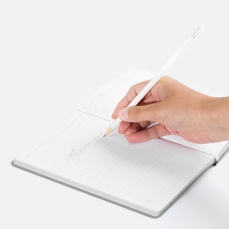 Карандаш простой Triangle с ластиком, белый арт.1884.60