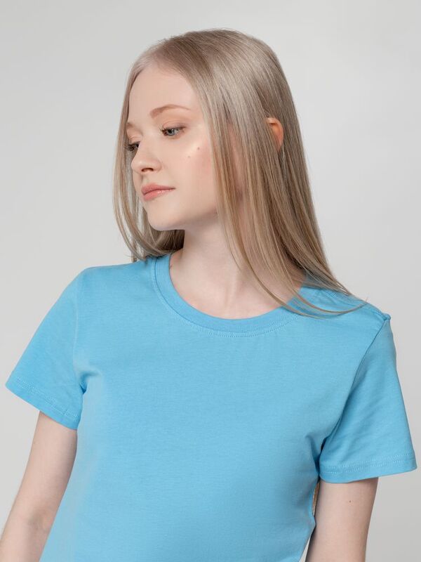 Футболка женская T-bolka Lady, голубая арт.1878.14