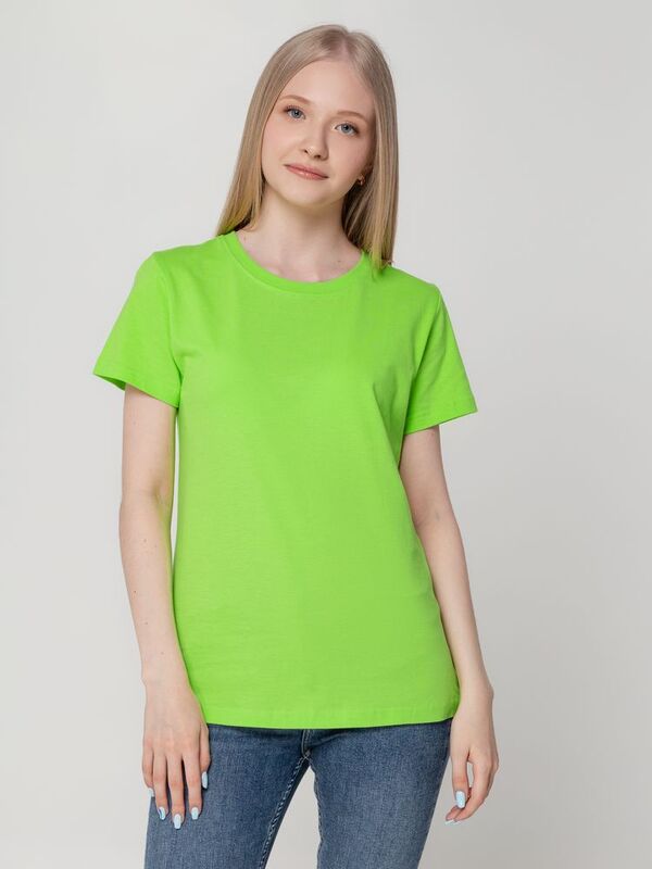 Футболка женская T-bolka Lady, зеленое яблоко арт.1878.94