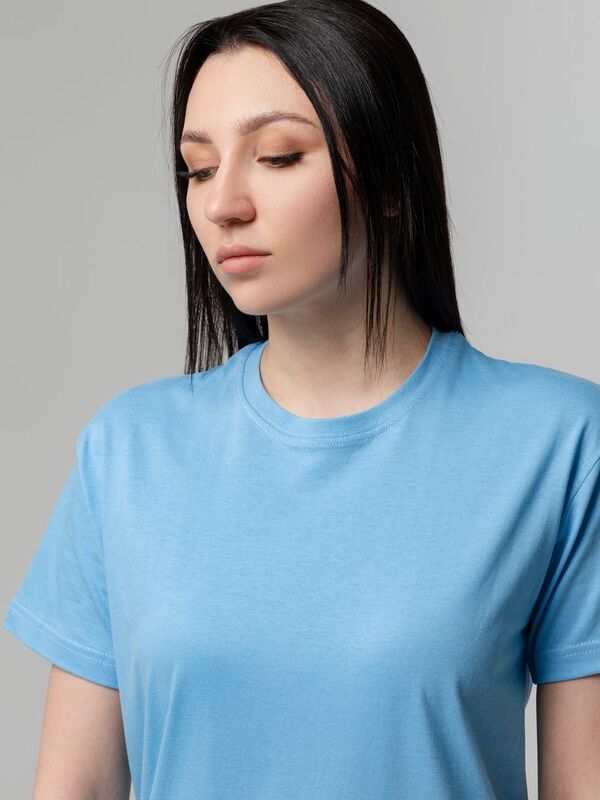 Футболка унисекс T-bolka 140, голубая арт.5190.14