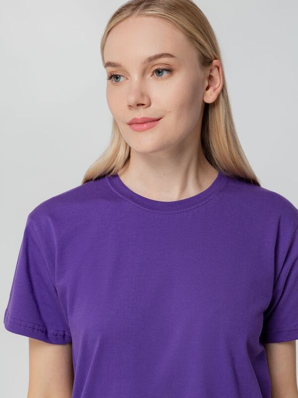 Футболка унисекс T-bolka 140, фиолетовая арт.5190.77
