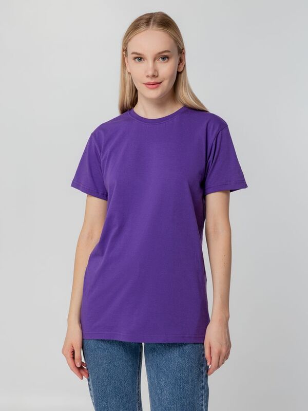 Футболка унисекс T-bolka 140, фиолетовая арт.5190.77