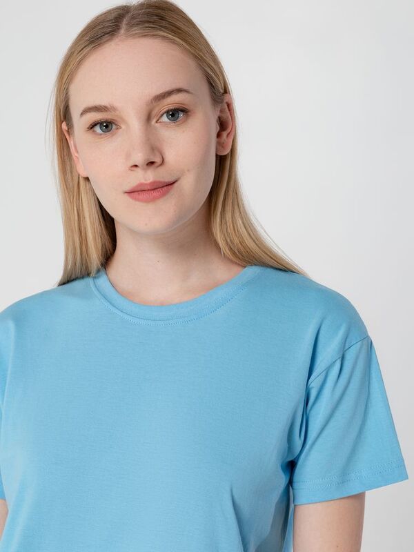 Футболка унисекс T-Bolka 160, голубая арт.6140.14