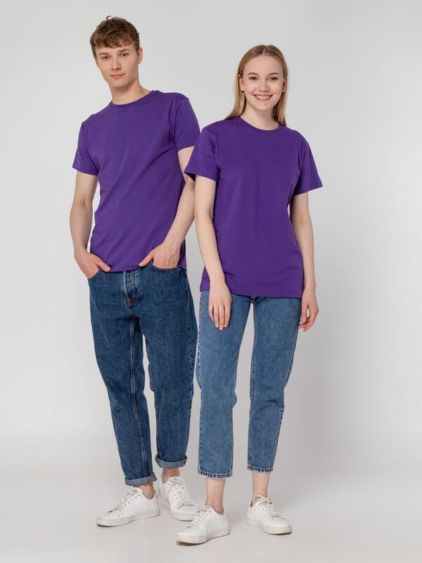Футболка унисекс T-Bolka 160, фиолетовая арт.6140.77