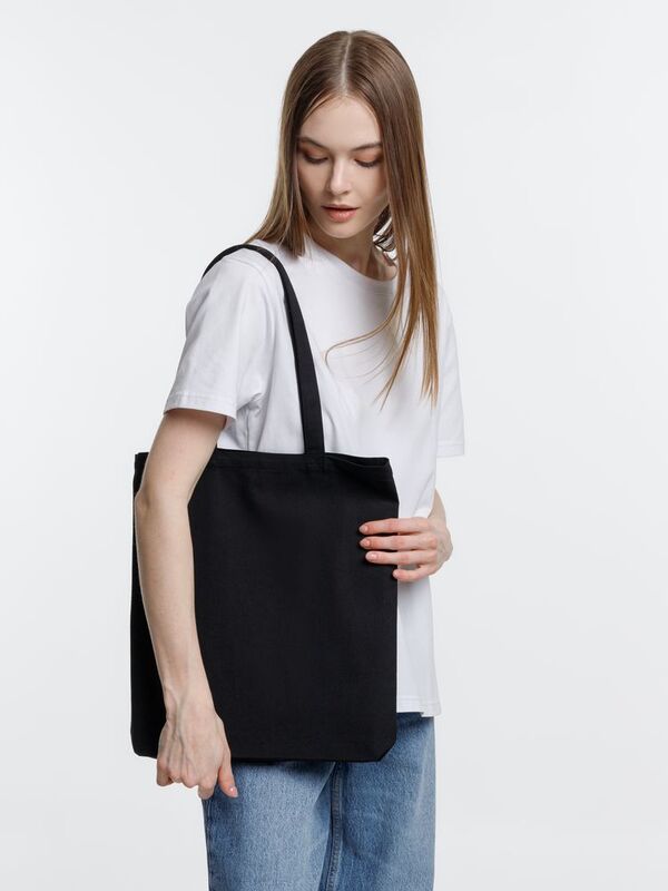 Холщовая сумка Strong 210, черная арт.5253.30