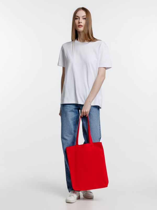 Холщовая сумка Strong 210, красная арт.5253.50