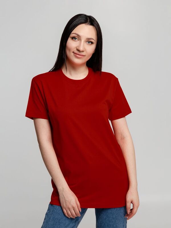 Футболка унисекс T-Bolka 160, темно-красная арт.6140.51