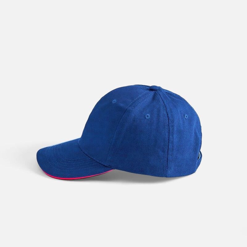 Бейсболка Buffalo, ярко-синяя (royal) с неоново-розовым арт.6404.45