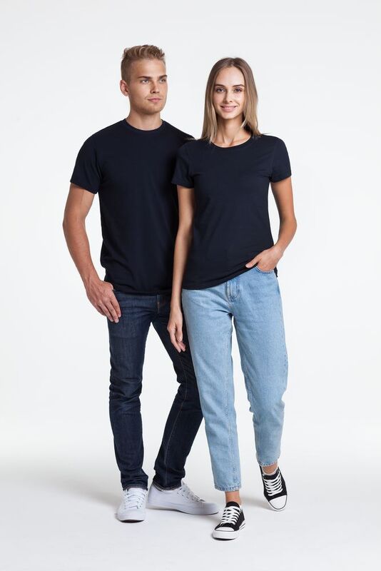 Футболка женская T-bolka Stretch Lady, кобальт (темно-синяя) арт.1891.47