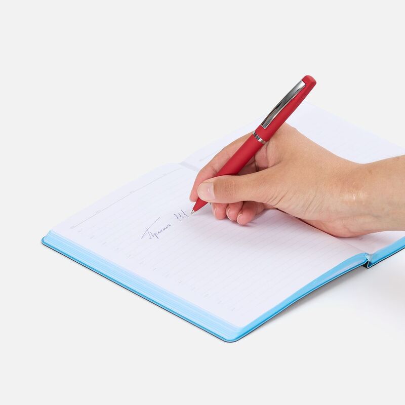 Ручка шариковая Bolt Soft Touch, красная арт.3140.50