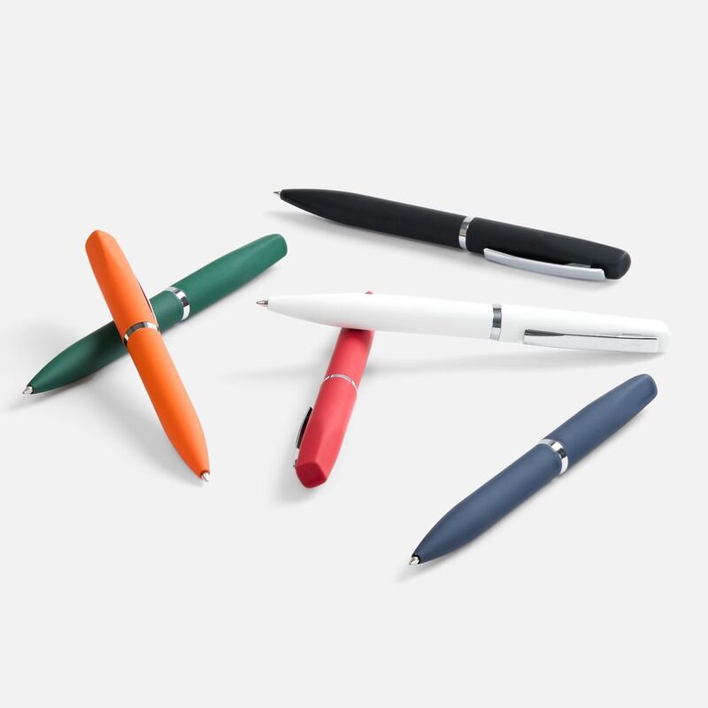 Ручка шариковая Bolt Soft Touch, красная арт.3140.50