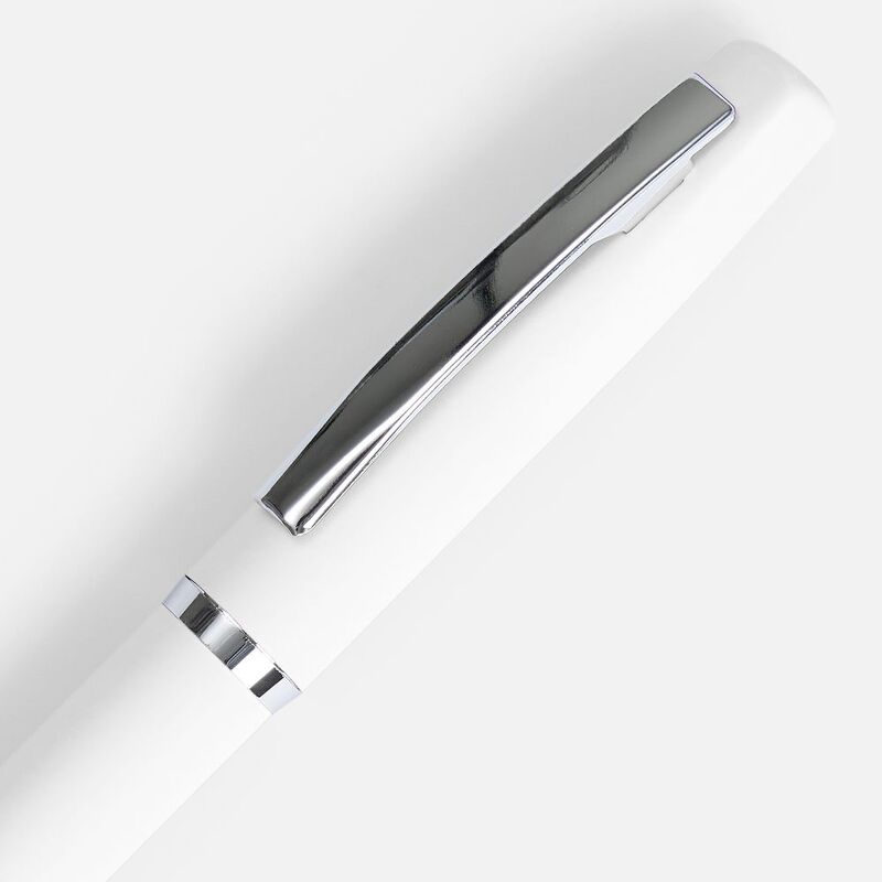 Ручка шариковая Bolt Soft Touch, белая арт.3140.60