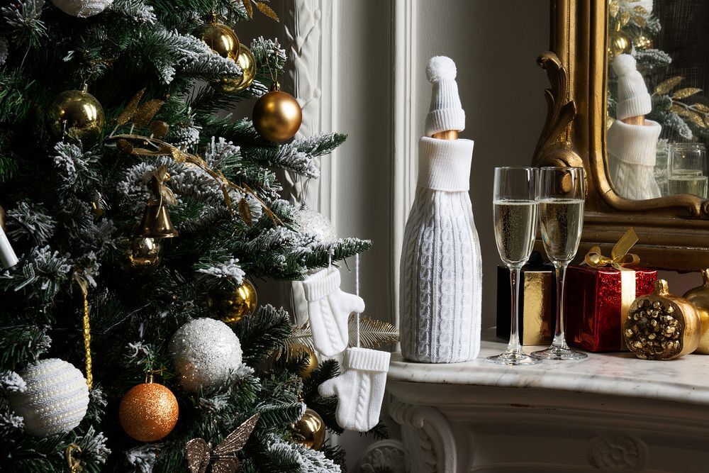 Игрушка на елку &laquo;Рукавички&raquo;, белые арт.72712.60