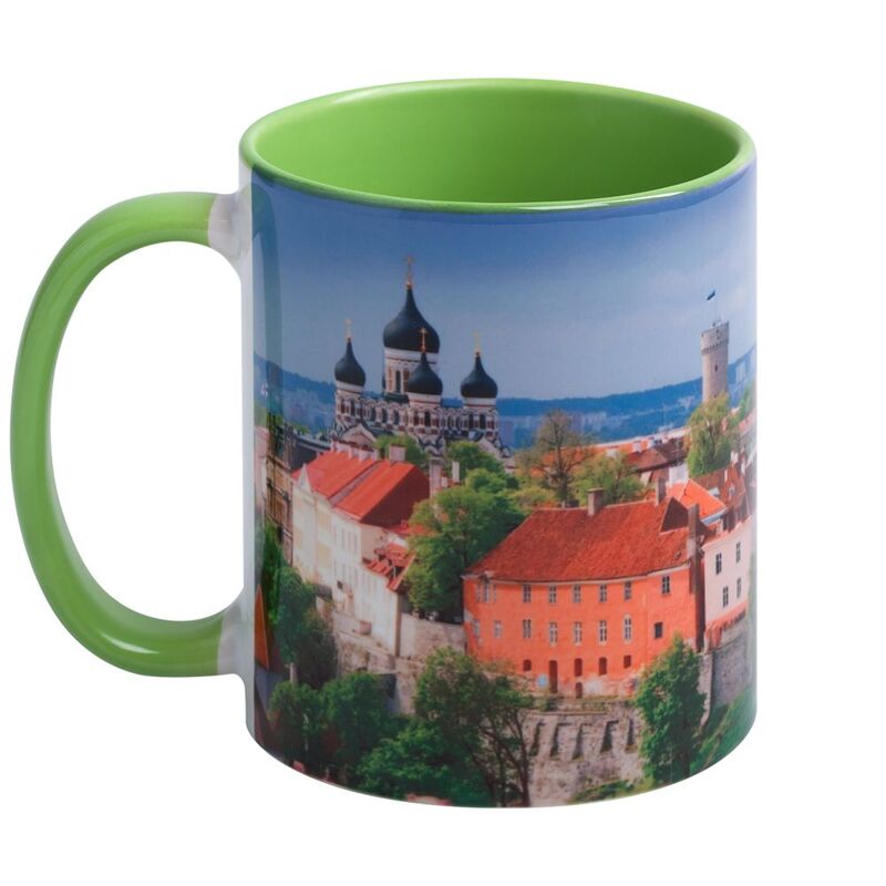 Кружка Promo Plus для сублимационной печати, зеленое яблоко арт.6579.94