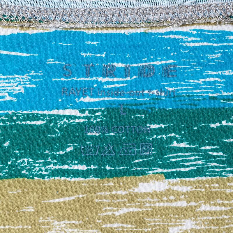 Футболка мужская Rayet двусторонняя, голубая с зеленым арт.3481.40