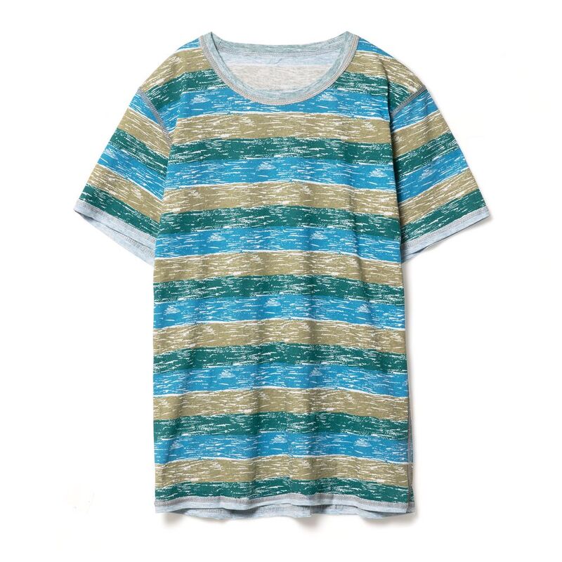 Футболка мужская Rayet двусторонняя, голубая с зеленым арт.3481.40