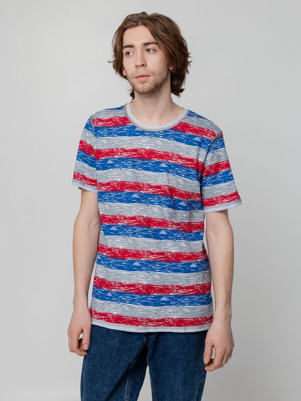 Футболка мужская Rayet двусторонняя, красная с синим арт.3481.50