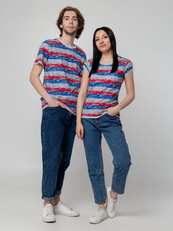 Футболка мужская Rayet двусторонняя, красная с синим арт.3481.50