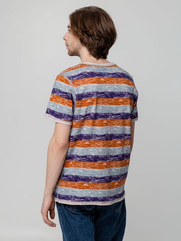 Футболка мужская Rayet двусторонняя, оранжевая с фиолетовым арт.3481.20