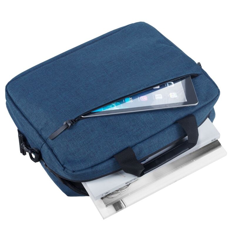 Сумка для ноутбука The First, синяя арт.6836.40