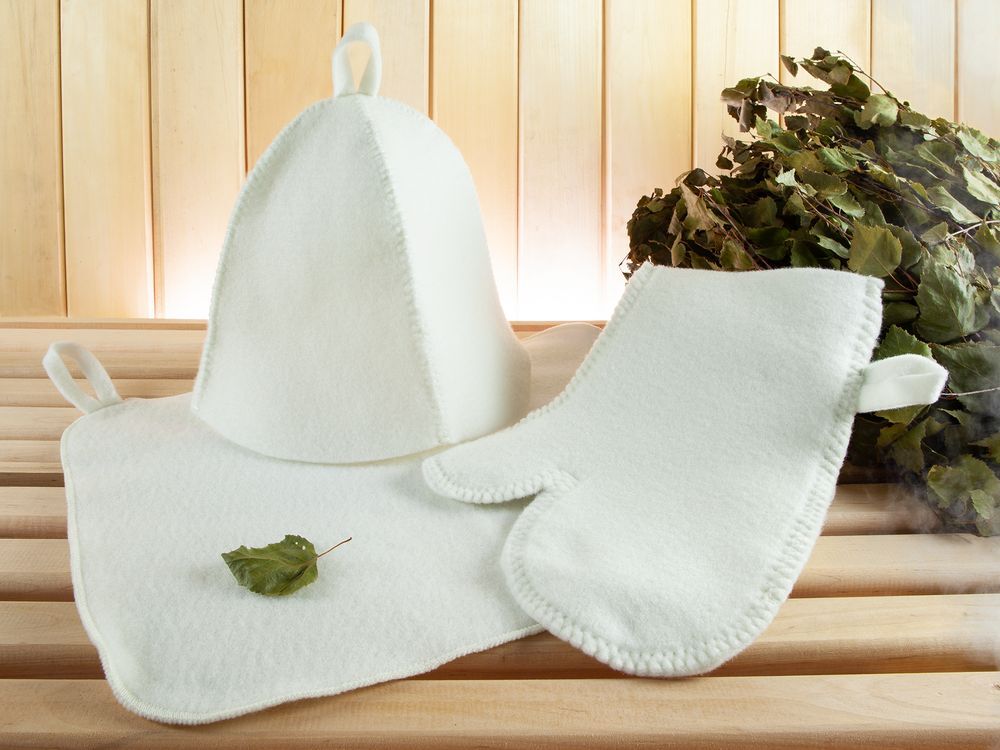 Набор для бани &laquo;Парилка&raquo;, белый арт.7837.60