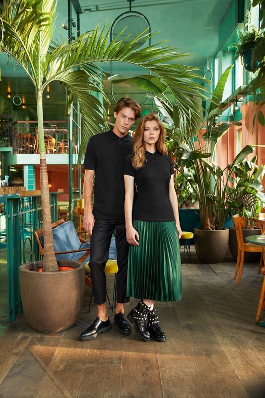 Рубашка поло Safran черная арт.PU409002