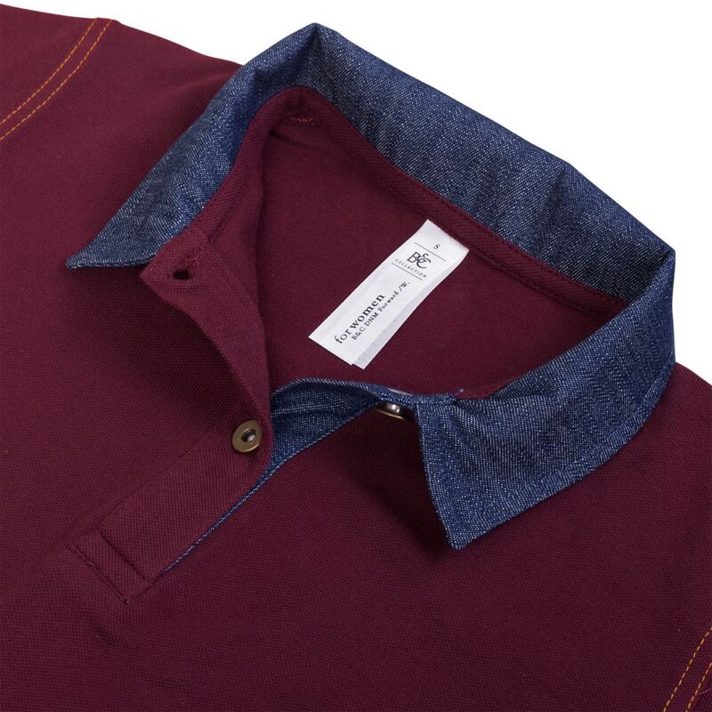 Рубашка поло женская DNM Forward бордовая арт.PWD31931