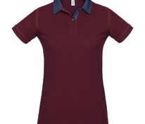 Рубашка поло женская DNM Forward бордовая арт.PWD31931