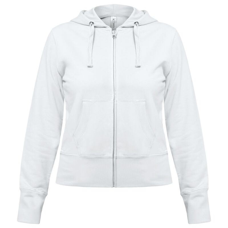 Толстовка женская Hooded Full Zip белая арт.WW642001