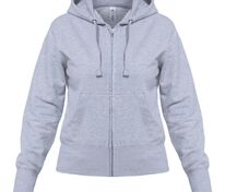 Толстовка женская Hooded Full Zip серый меланж арт.WW642610