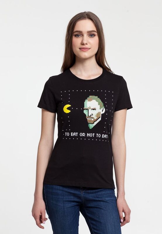 Футболка женская &laquo;Ван-Пакман&raquo;, черная арт.7334.30