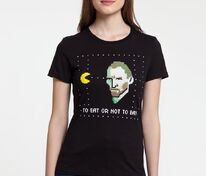 Футболка женская &laquo;Ван-Пакман&raquo;, черная арт.7334.30