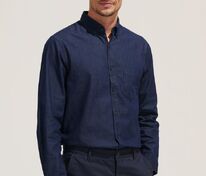 Рубашка мужская Barry Men, синяя (деним) арт.02100600