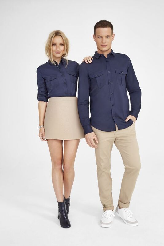 Рубашка женская Burma Women, темно-синяя арт.02764228