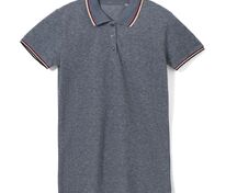 Рубашка поло женская Paname Women, голубой меланж арт.02082218