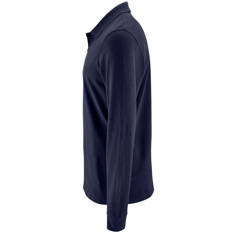 Рубашка поло мужская с длинным рукавом Perfect LSL Men, темно-синяя арт.02087319