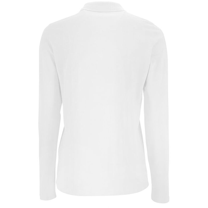 Рубашка поло женская с длинным рукавом Perfect LSL Women, белая арт.02083102