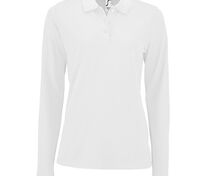 Рубашка поло женская с длинным рукавом Perfect LSL Women, белая арт.02083102