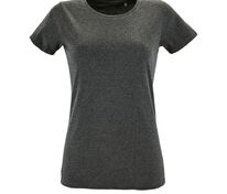 Футболка женская Regent Fit Women, черный меланж арт.02758348