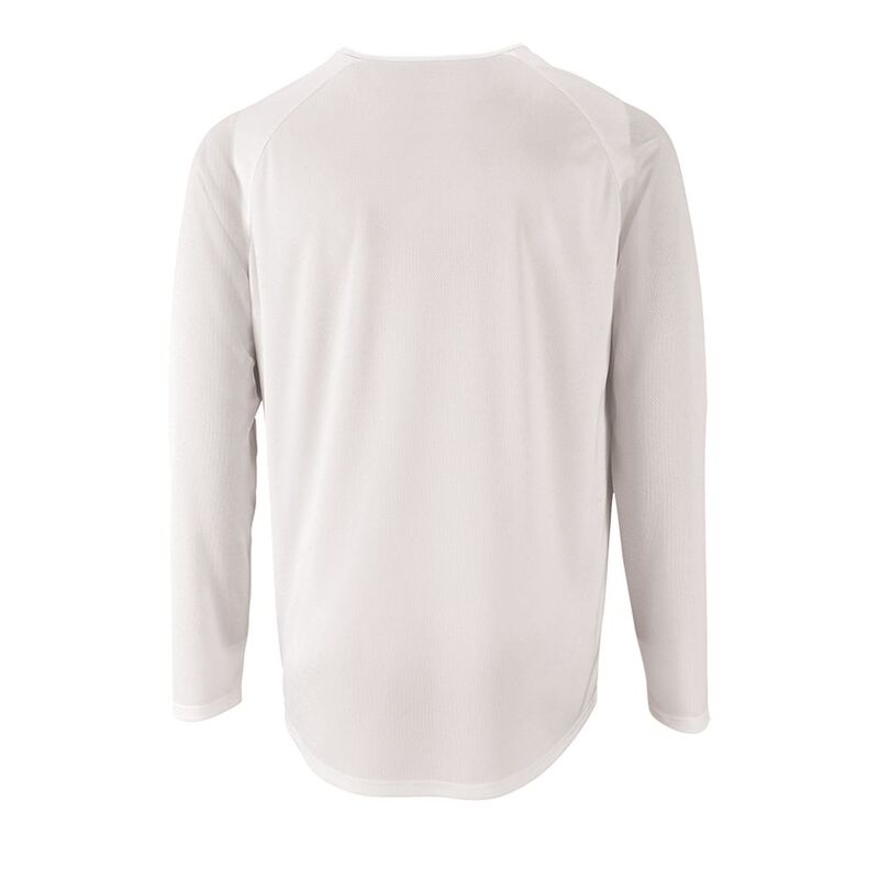 Футболка с длинным рукавом Sporty LSL Men, белая арт.02071102