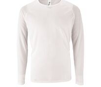 Футболка с длинным рукавом Sporty LSL Men, белая арт.02071102