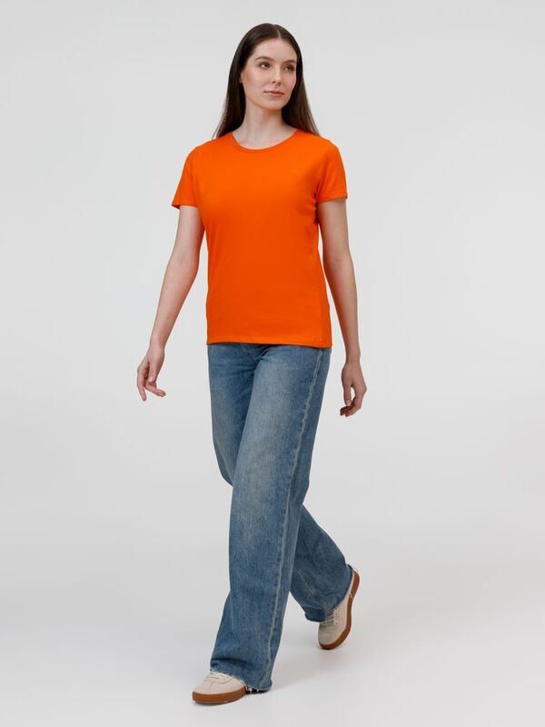 Футболка женская E190 оранжевая арт.TW04T235