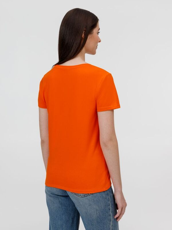 Футболка женская E190 оранжевая арт.TW04T235