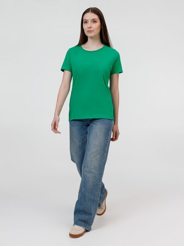 Футболка женская E190 зеленая арт.TW04T520