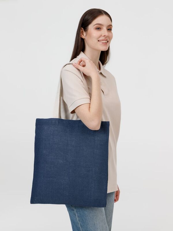 Холщовая сумка на плечо Juhu, синяя арт.4868.40