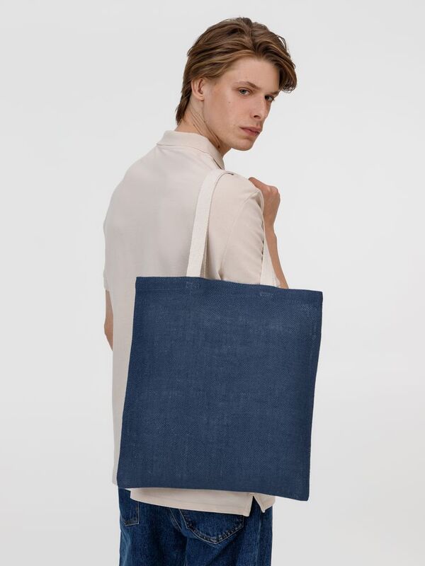 Холщовая сумка на плечо Juhu, синяя арт.4868.40