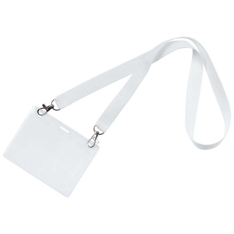 Лента для бейджа с 2 карабинами Carabine Duo, белая арт.6878.60