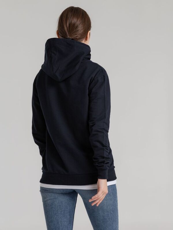 Толстовка с капюшоном Unit Kirenga, темно-синяя арт.6894.40