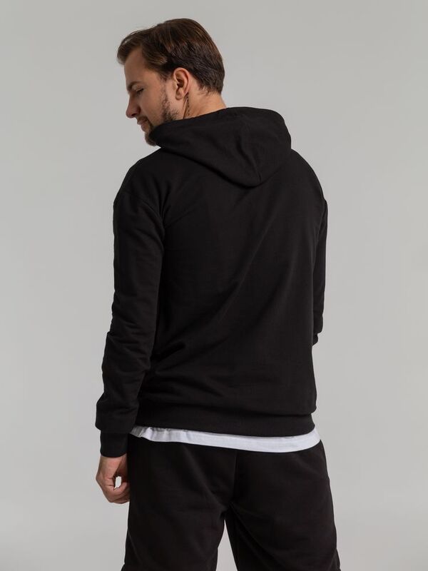 Толстовка с капюшоном Unit Kirenga, черная арт.6894.30